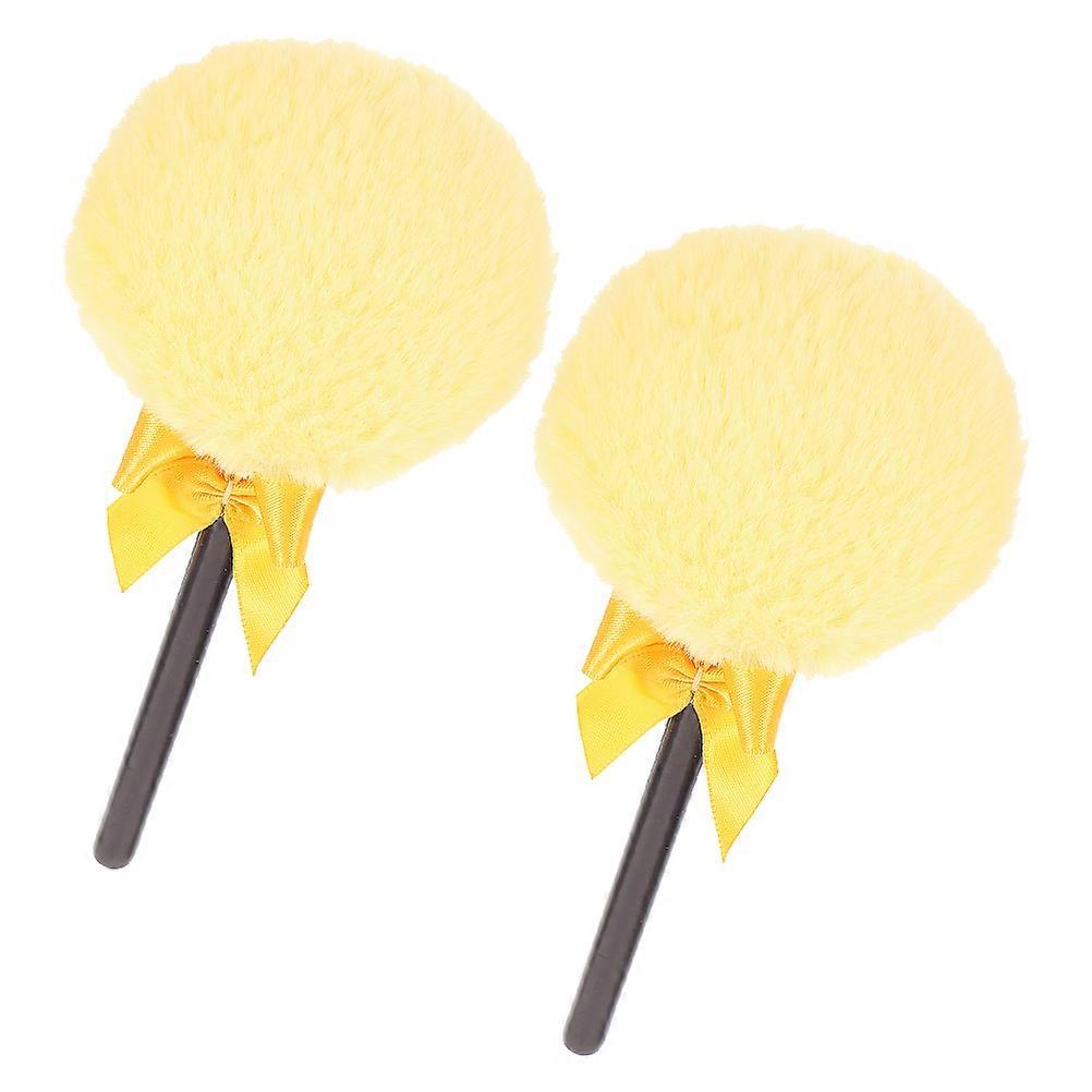 Fluffy Body Powder Puff 2pcs Skin Friendly Makeup Applicator for Body Powder Compact with Comfortable Design for Easy Application