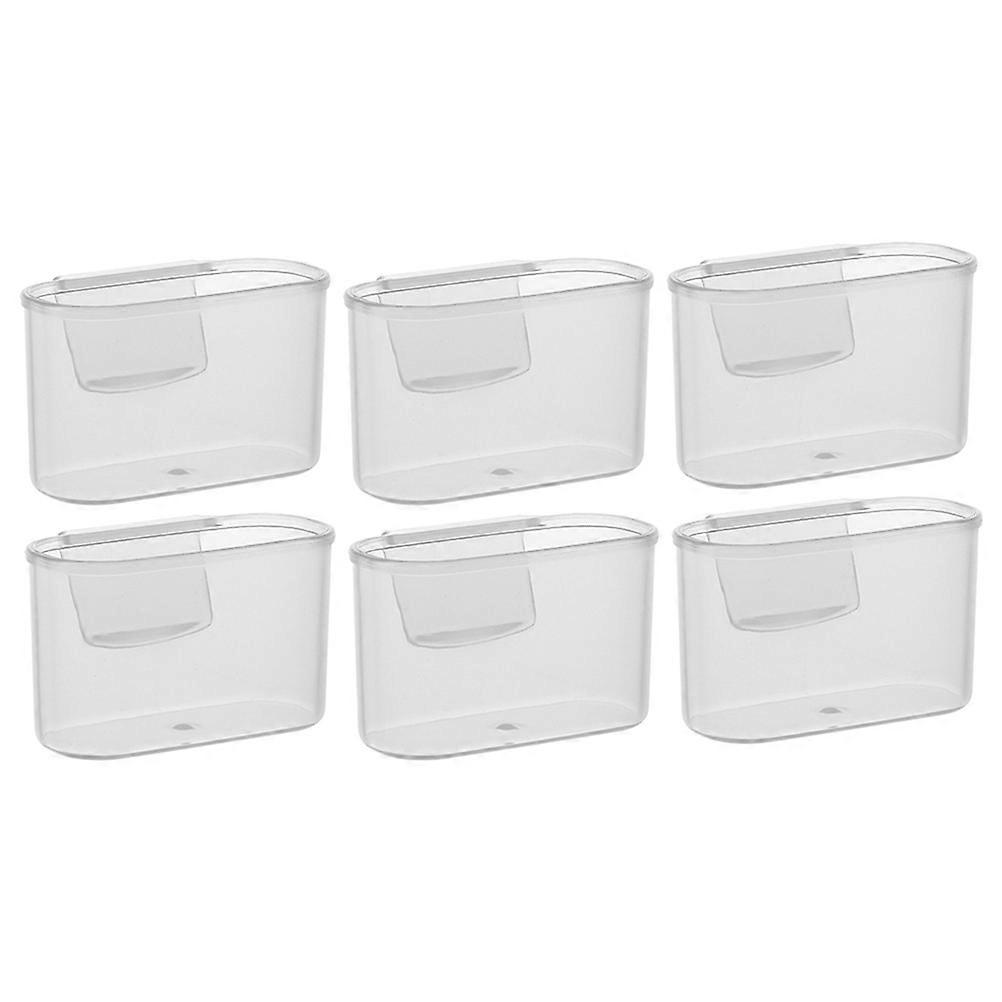 Transparent Mini Fridge Organizer with PP Material for Home Use 6 Pieces Small Hanging Box