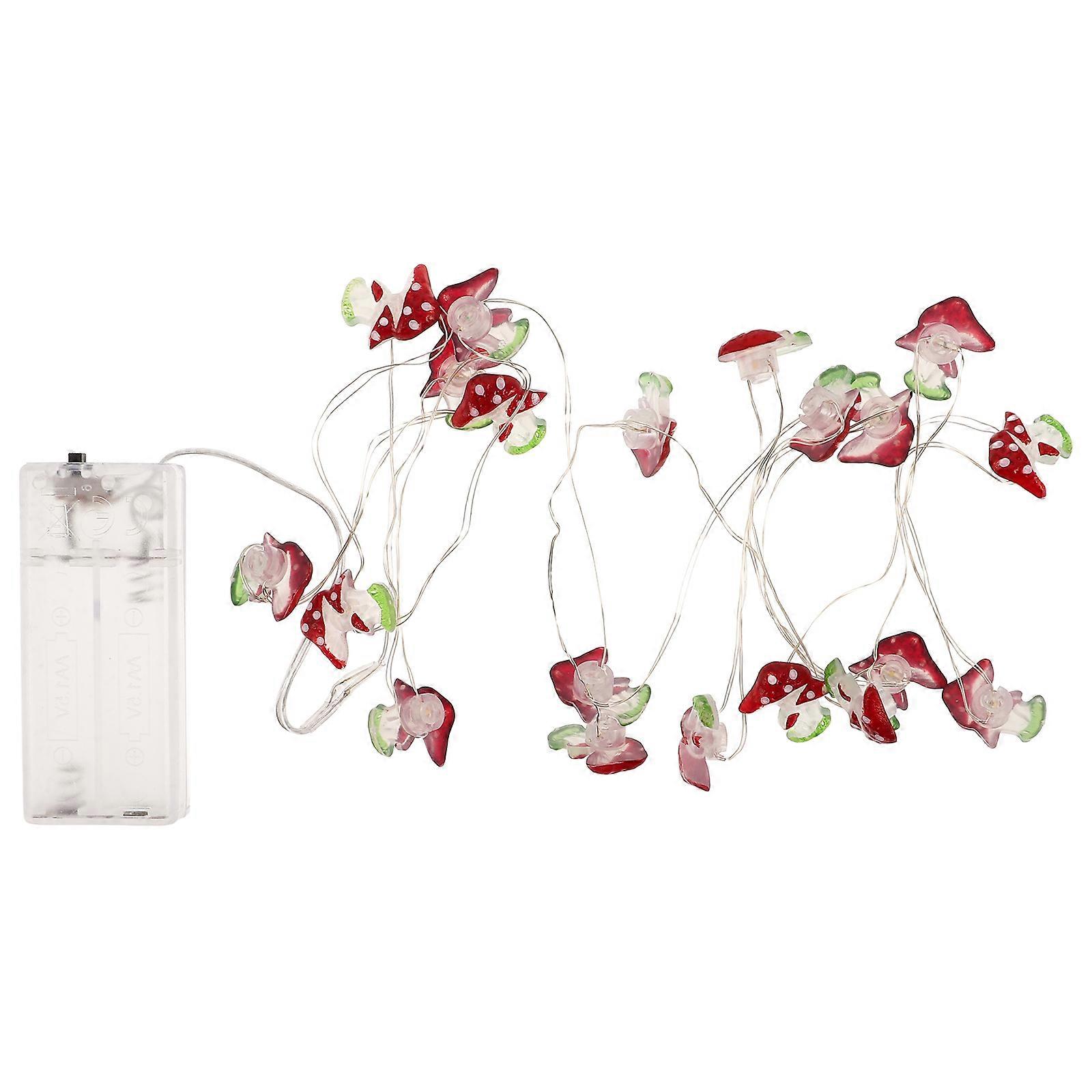 Red Rabbit and Carrot Shaped LED String Lights for Decor Battery Powered 10 Pieces 5.9 Inches