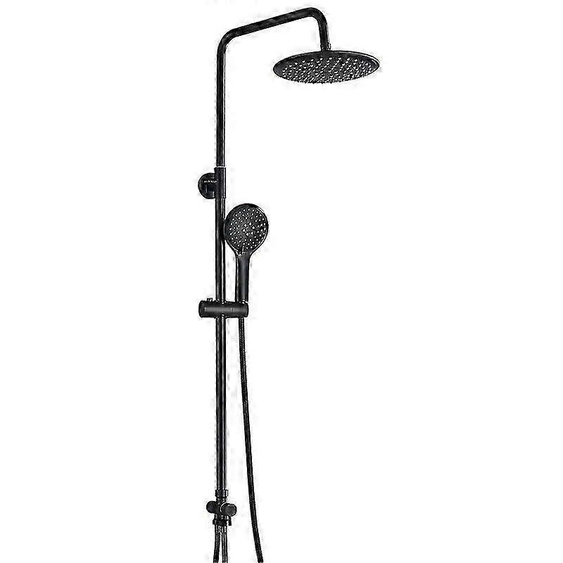 Multifunctional Rainfall Shower Set with Handshower, Slide Bar and Hot Cold Mixer for Bathtub