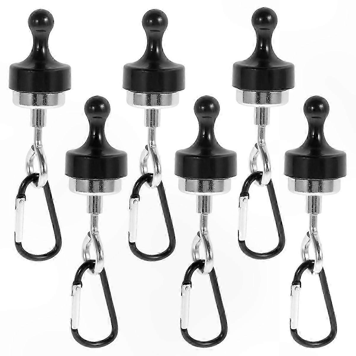 6-Pack Magnetic Hooks for Canopy, Camping, and Tent Use