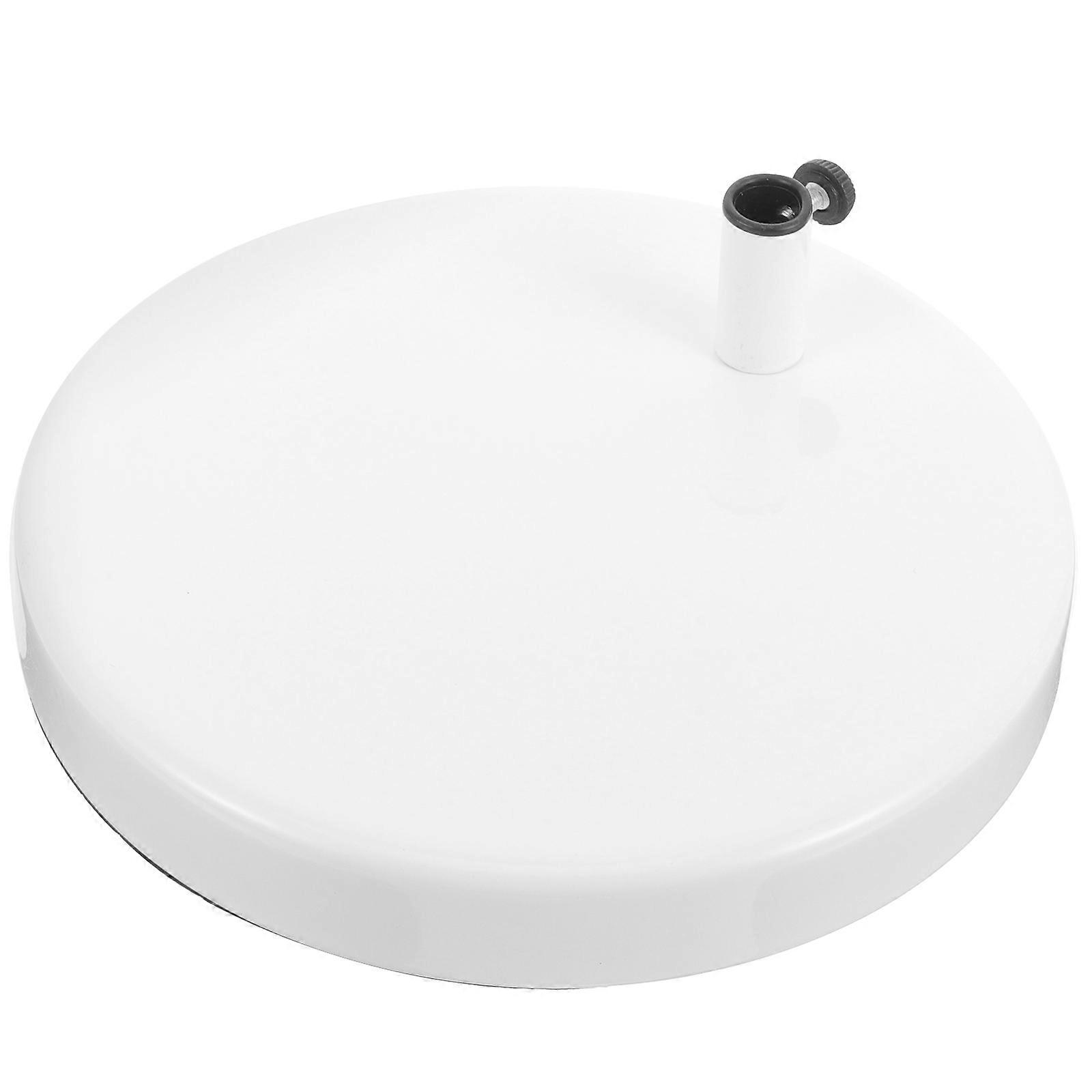 White Iron Lamp Base for DIY Swing Arm Desk Lamp Compatible with Various Styles