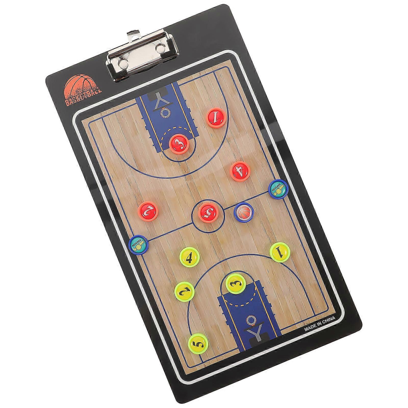 Basketball Erase Reusable Clipboard For Teams 35 X 20 X 2 Cm Timeout Game Planning 1 Set
