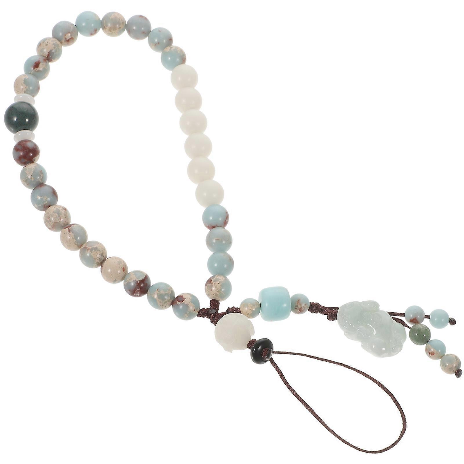 Chinese Style Shoushan Stone Phone Lanyard, Lightweight Decorative Rope for Keys, Cameras, Tablets, and Mobile Accessories