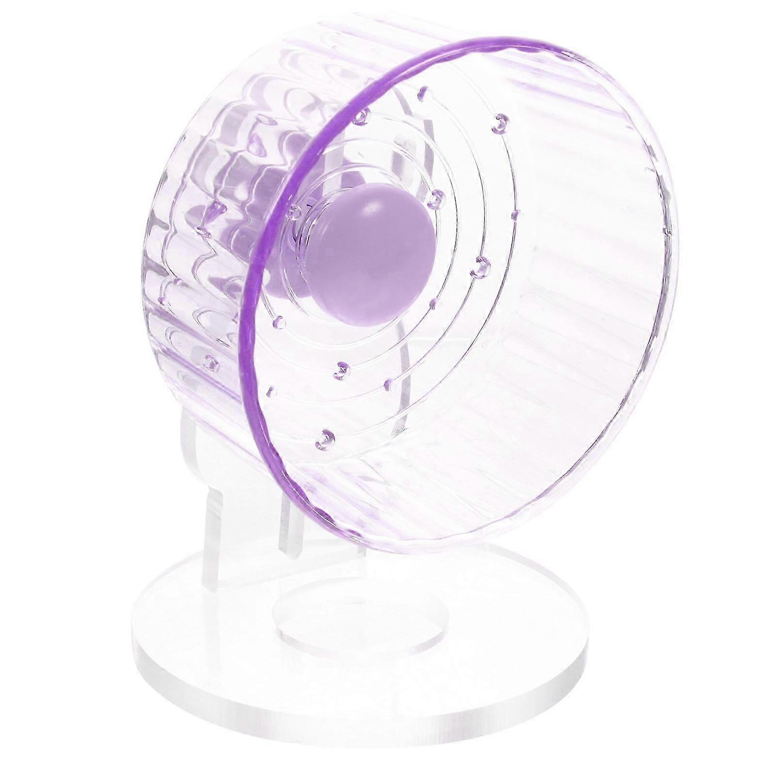 Pet Exercise Wheel Hamster Plaything Home Use Chinchilla Small Pets Quiet Spinner Violet