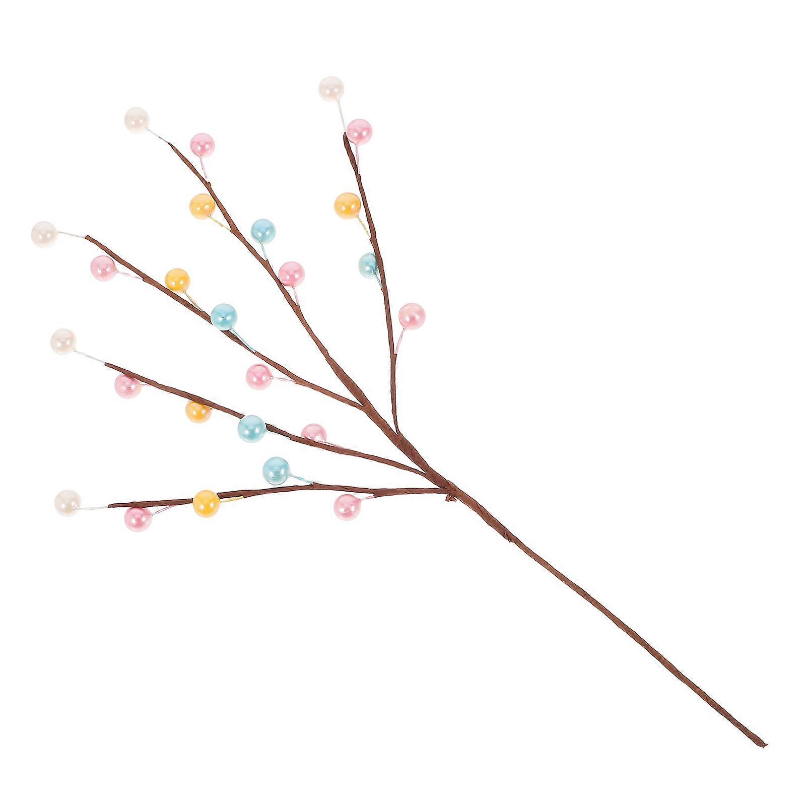 Worgeous 1 Set Easter Floral Stem for Home Decoration Spring Berry Arrangement Easter Decor