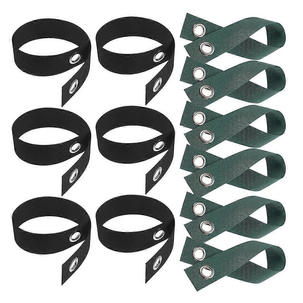 Adjustable Nylon Tree Straps 12pcs Heavy Duty Windproof Support Ties for Young Tree Staking, Straightening & Bark Protection in Gardening and