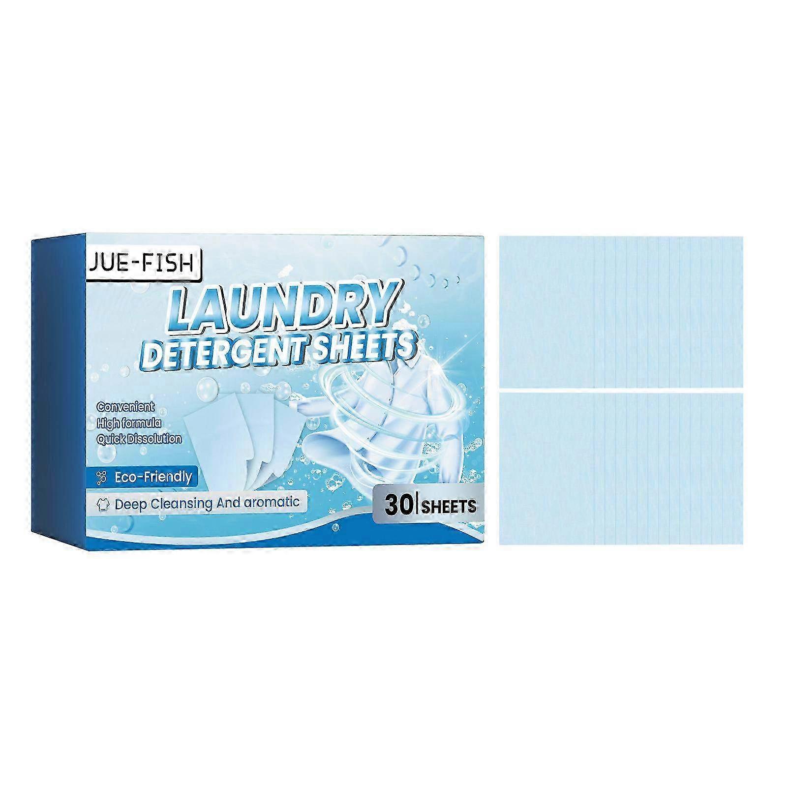 30PCS Laundry Tablets - Strong Decontamination Detergent Powder for Clothes & Underwear - Powerful Cleaning Solution