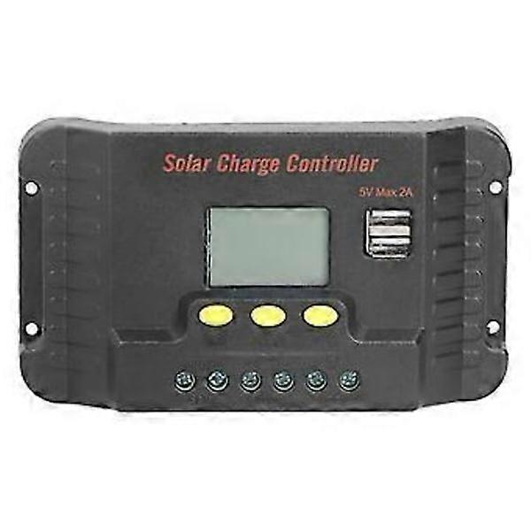 Solarpanel-Regler LCD-Display mit USB-Aufladung für Mobiltelefon 12 / 24V Straßenlaternensteuerung 30A