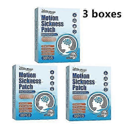 1-5boxes Motion Sickness Patches For Car Boat Rides Cruise Airplane Trips