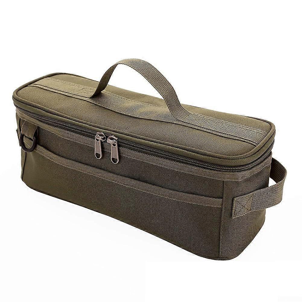 Organizational Camping Kit Bag for Tent Stakes, Ropes, and Tools –  for Weekend Getaways (Green)