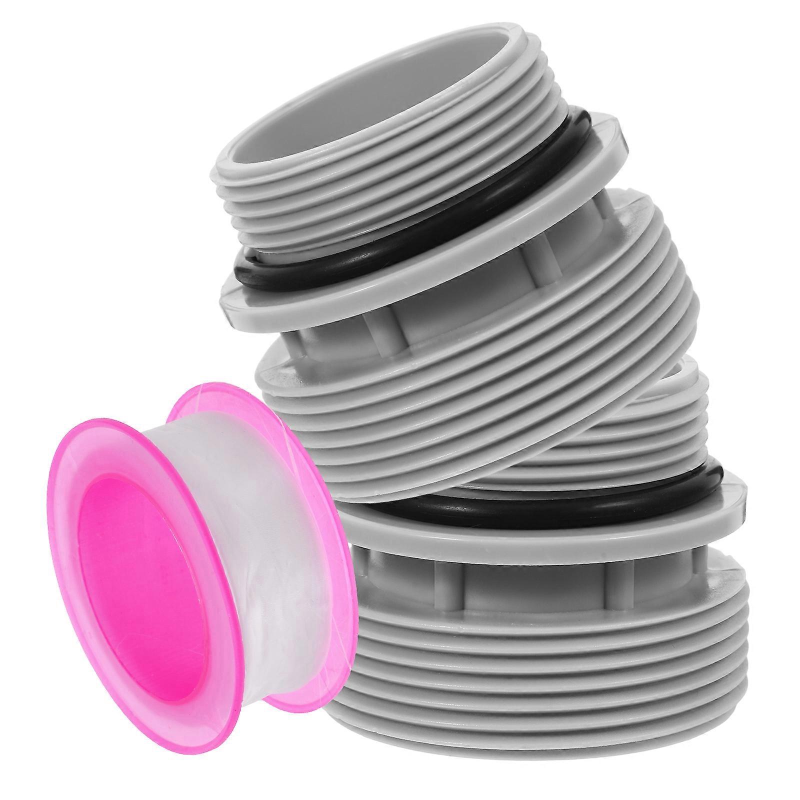 Pool Hose Conversion Adapter for Filter Pumps with Seamless Connection Grey ABS Material Lightweight and Portable