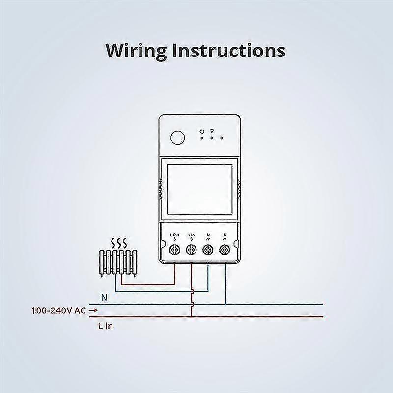 Electric meter switch, POWR320D, 20A, With LCD screen for checking power consumption history