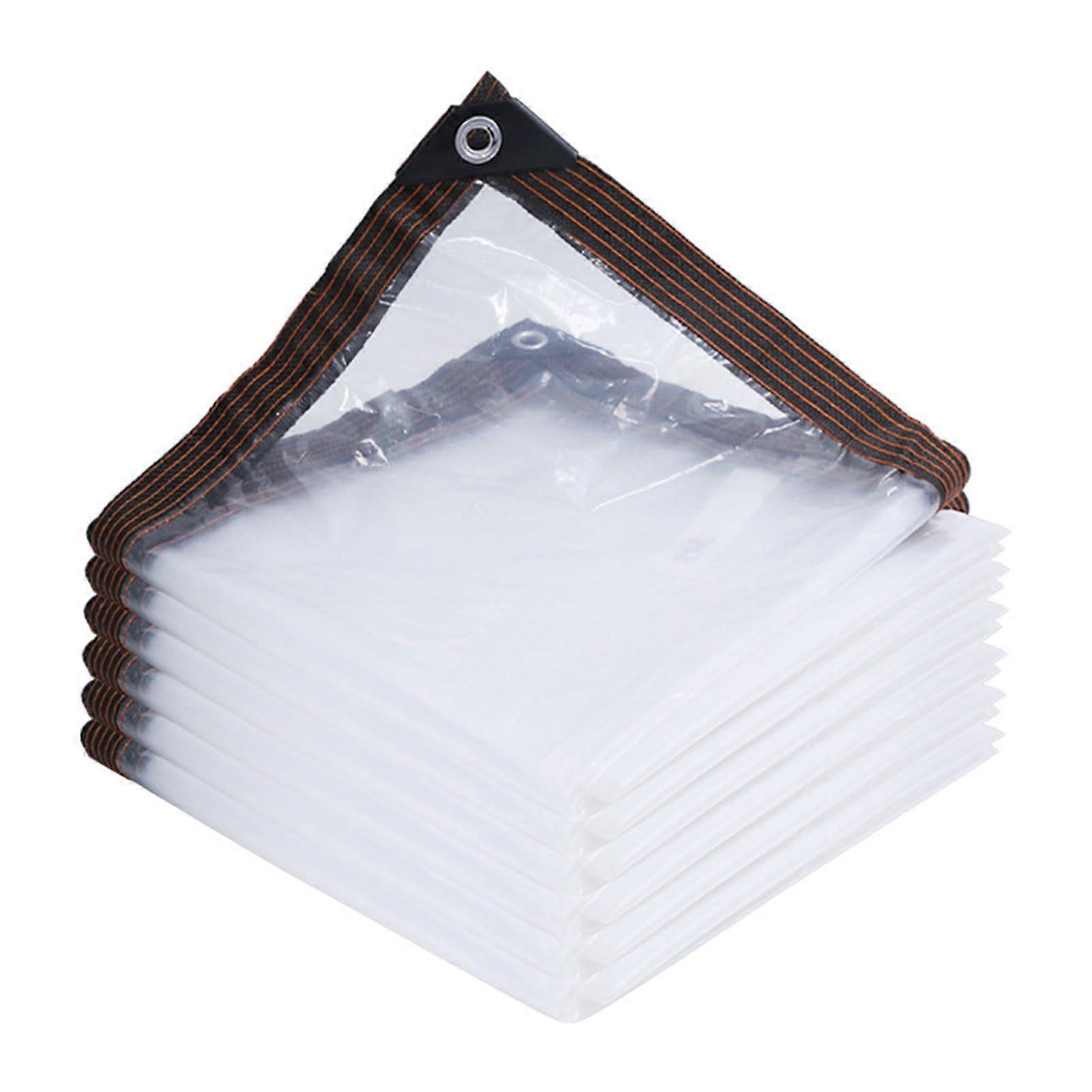 Transparent Waterproof Tarp with Grommets, Clear Tarpaulin for Balcony (2x3m) Ref: 5027