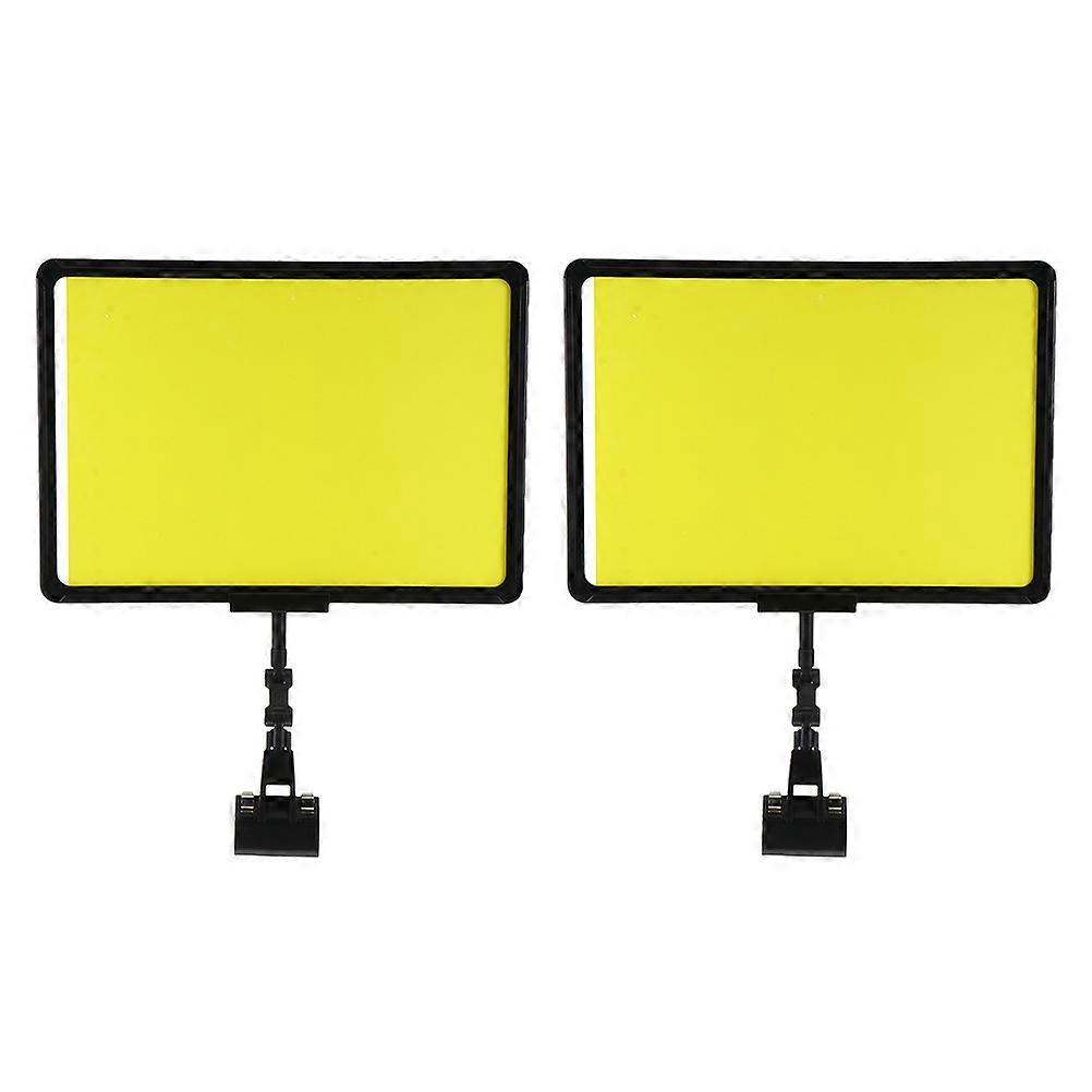 2pcs Erasable Price Tag Clips, Lightweight Display Sign Holders for Supermarket, Store, and Fruit Shop Advertising