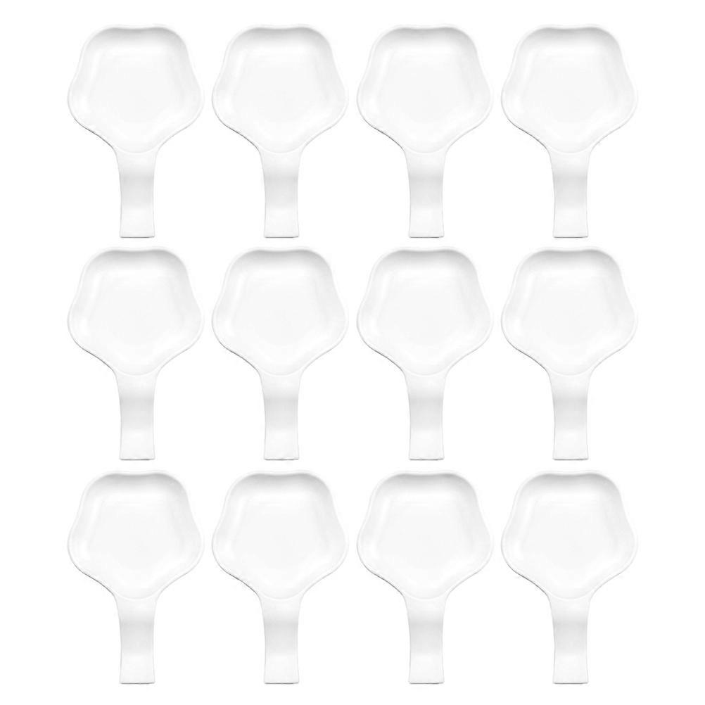 12pcs Nail Display Trays, Simple Nail Art Color Mixing Palette for DIY Manicure, Durable and Easy to Clean for Professionals