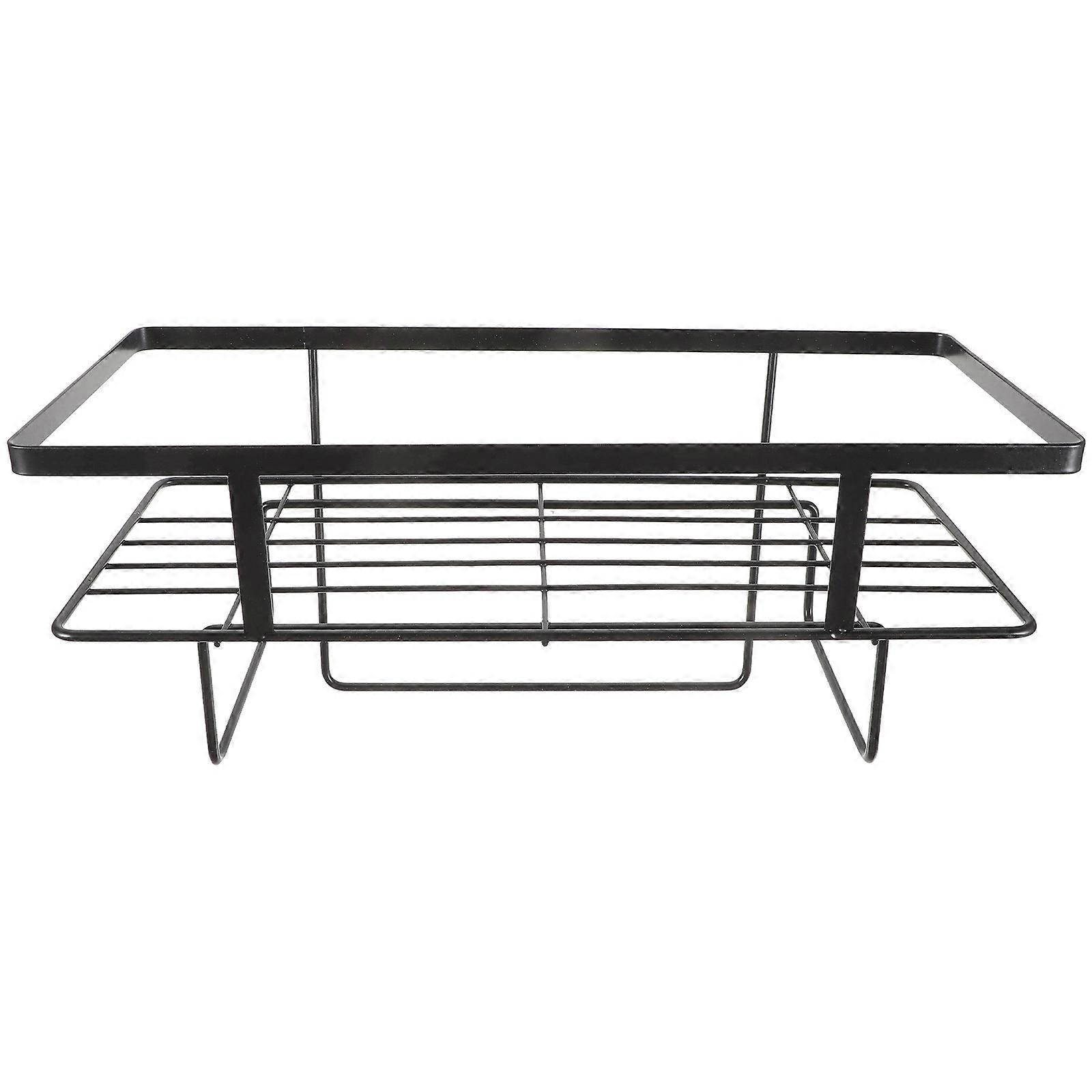 Functional Wall Mounted Storage Rack For Bathroom Essentials Featuring Thickened Frame Design With Neat Storage 1 Set