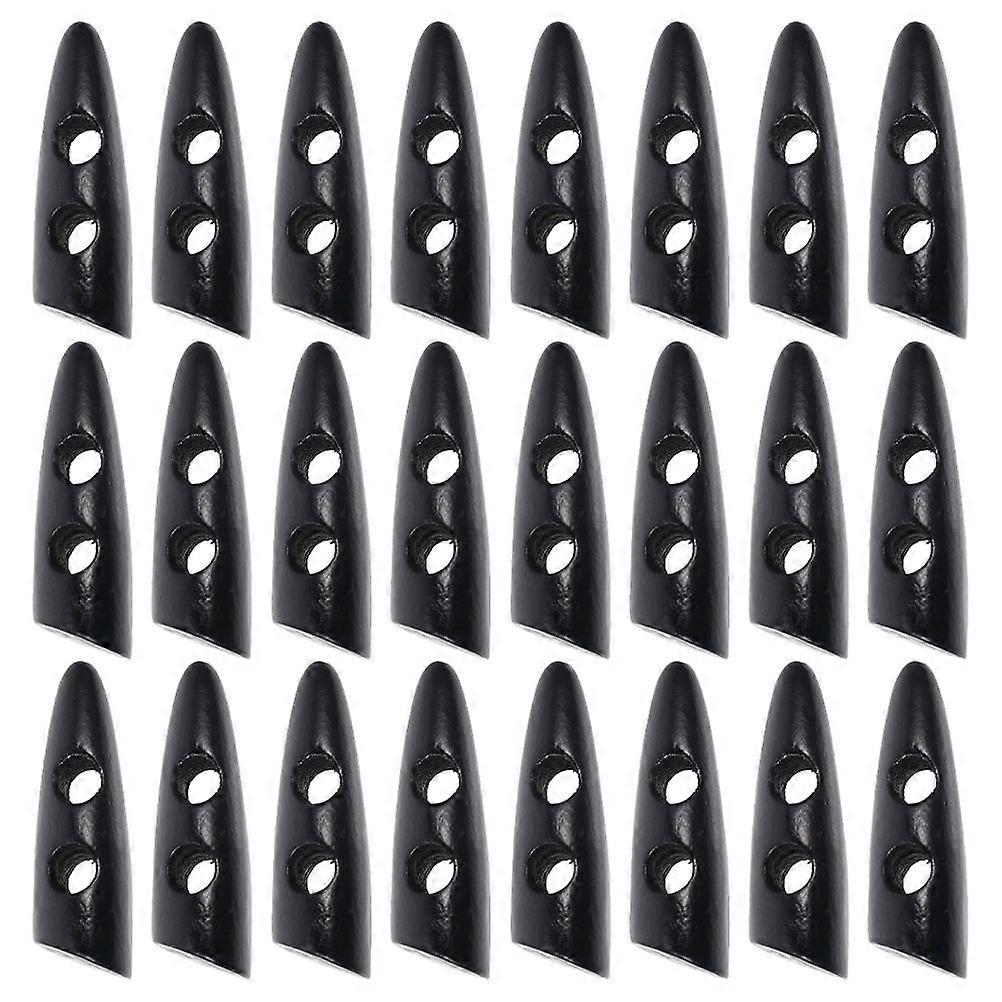 Black Plastic Coat Buttons for DIY Use Fashionable and Versatile with Fine Workmanship 50Pcs