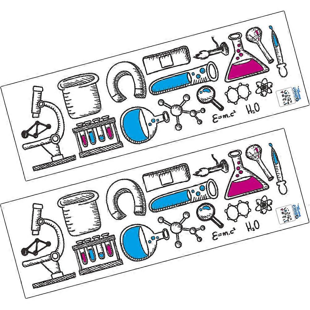 Student Room Decorative Wall Stickers Involving Room Beautification With 2 Sheets Of Removable Self-Adhesive PVC Material And Multi Color