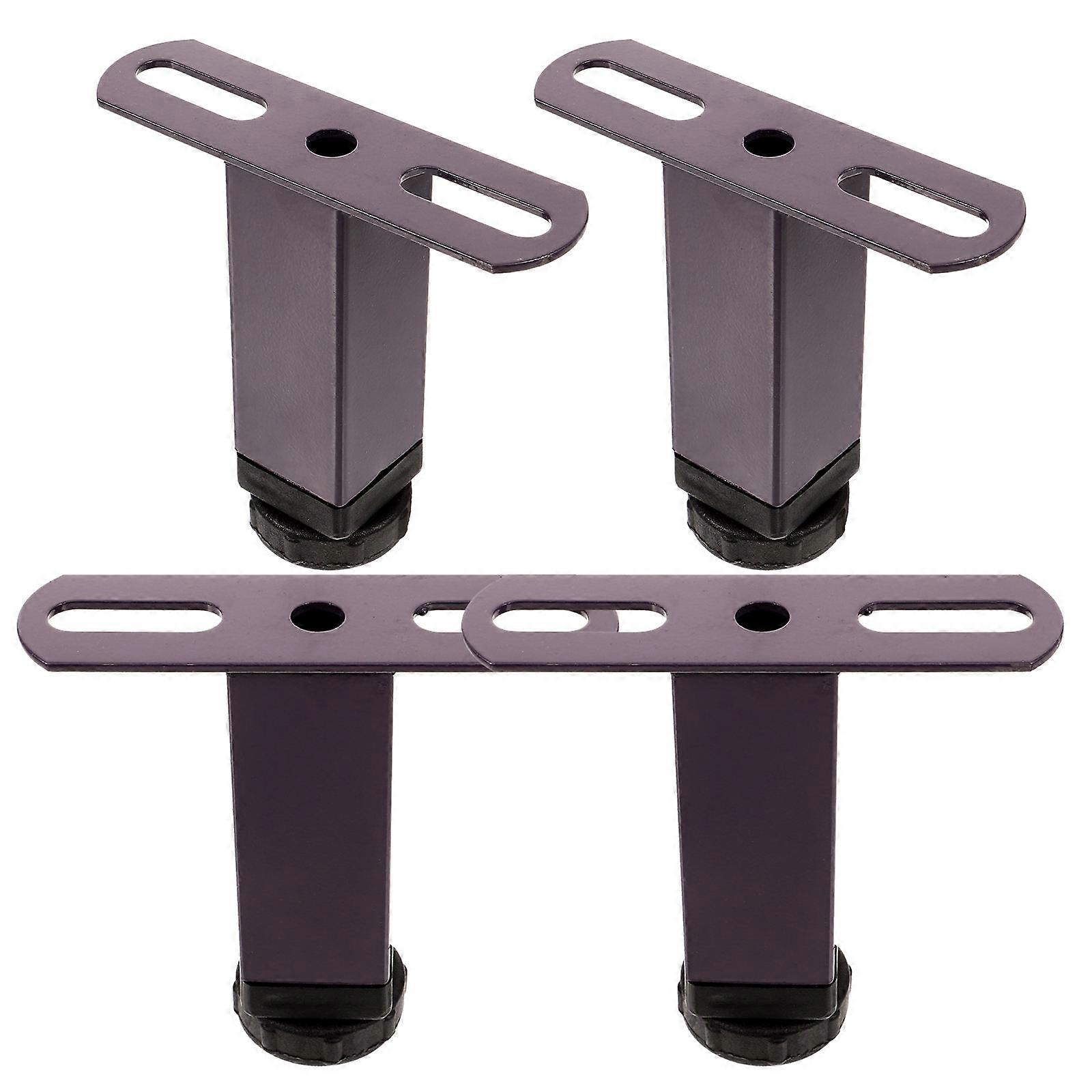 Purple Adjustable Bed Support Legs for Home Strong Iron Material with Smooth Surface 4pcs