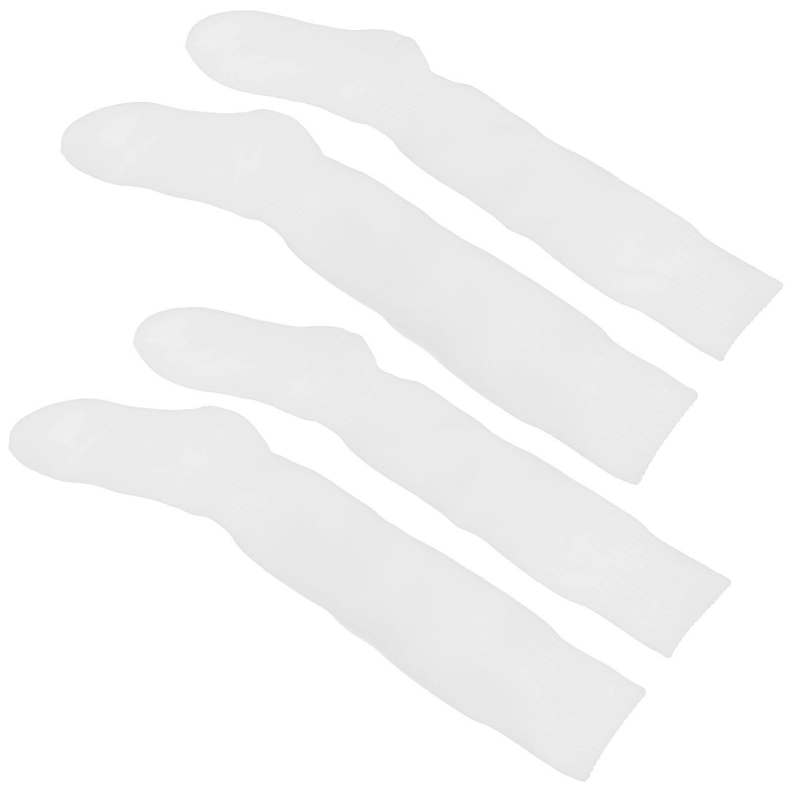 Sports Socks For Kids Designed For Outdoor Activities Featuring Compression Function And Comfortable White Color 2 Pairs