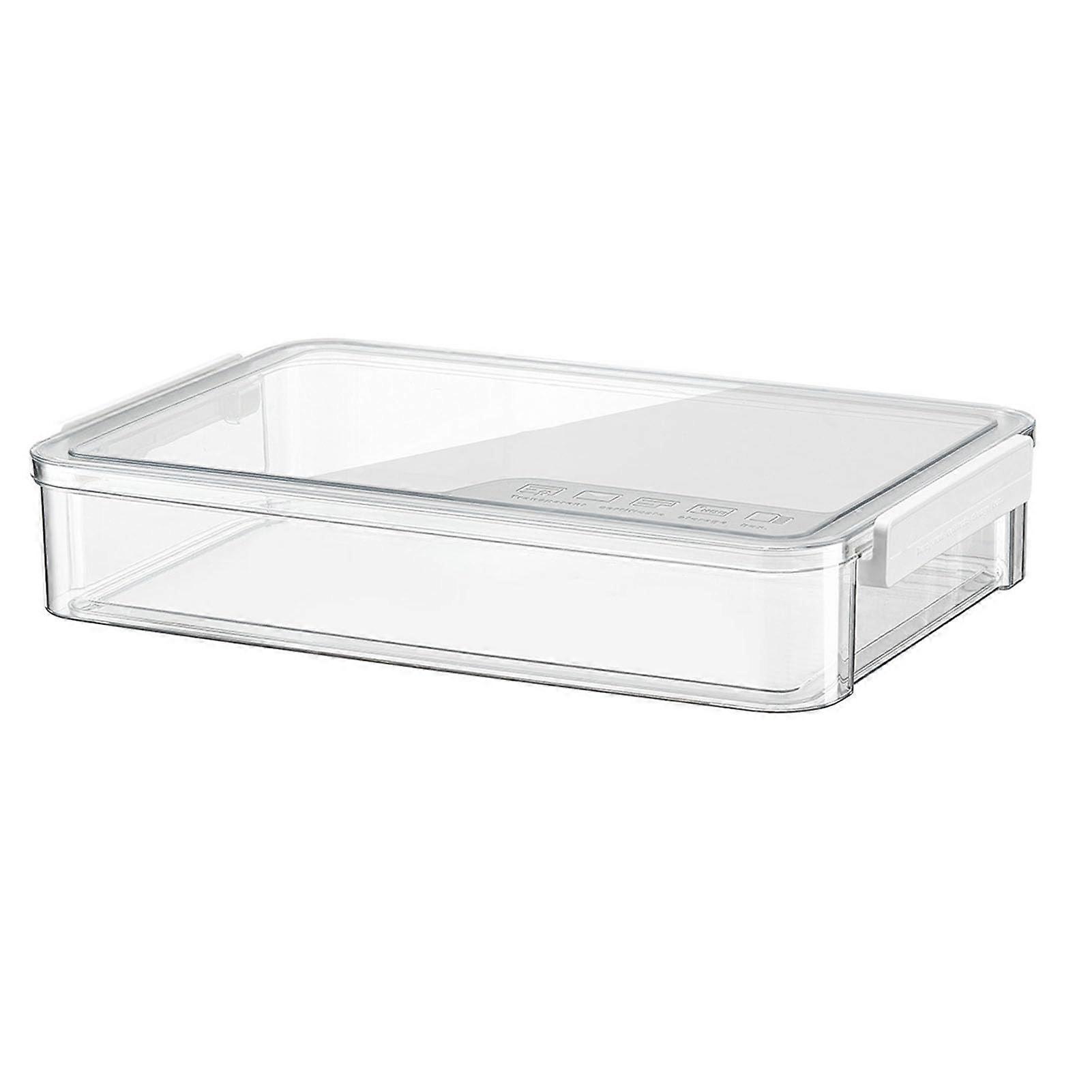 Document Organizer Large Capacity Case PET-ABS Visible Drawer Document Storage Box For Office School Home White L