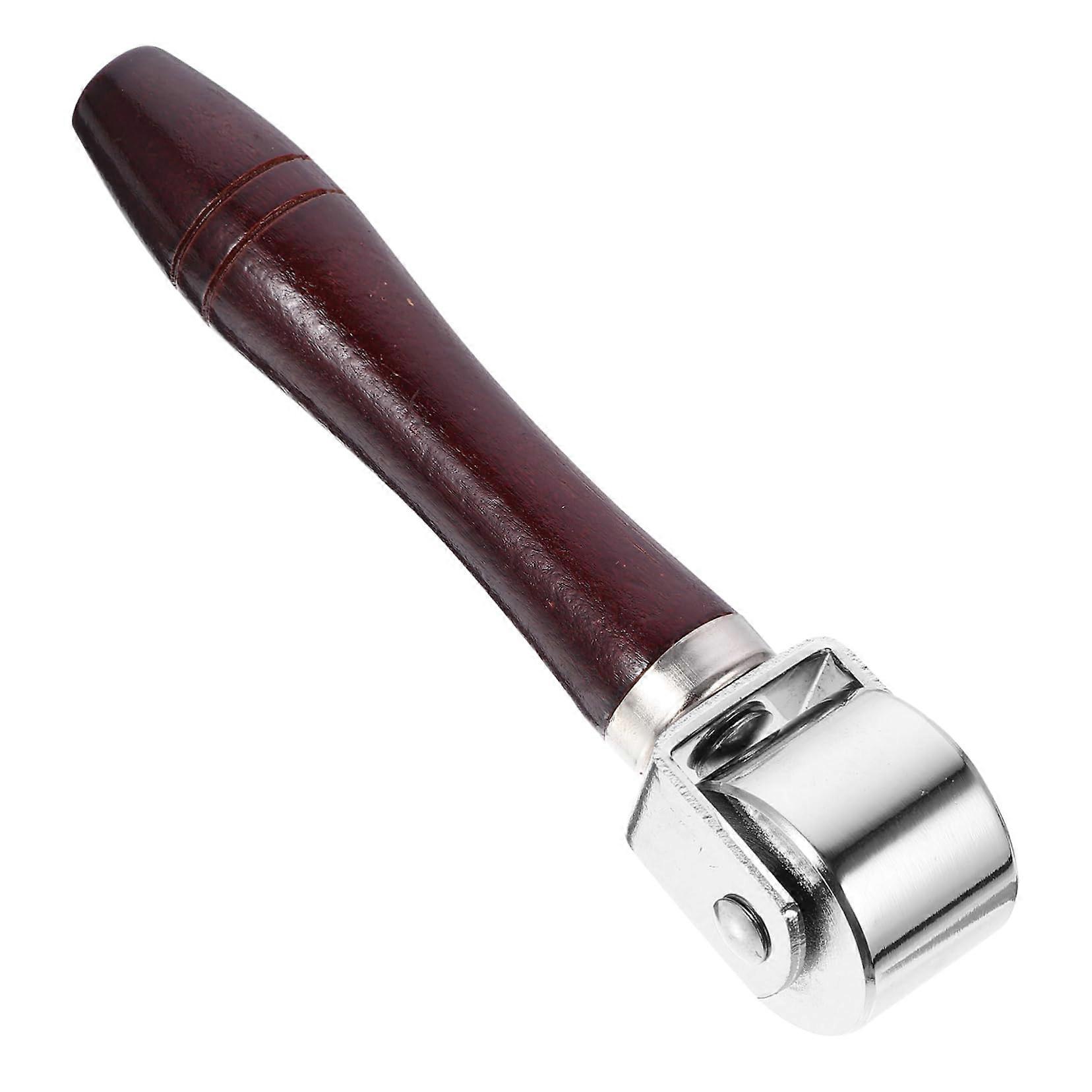 Leather Edge Roller with Wooden Handle – Efficient Tool for Precise Pressing and Finishing of Leather for Crafts and Sewing Projects