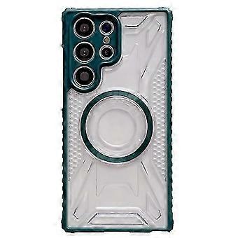 Para Samsung Galaxy S23 Ultra 5G CD Texture Magsafe Phone Case