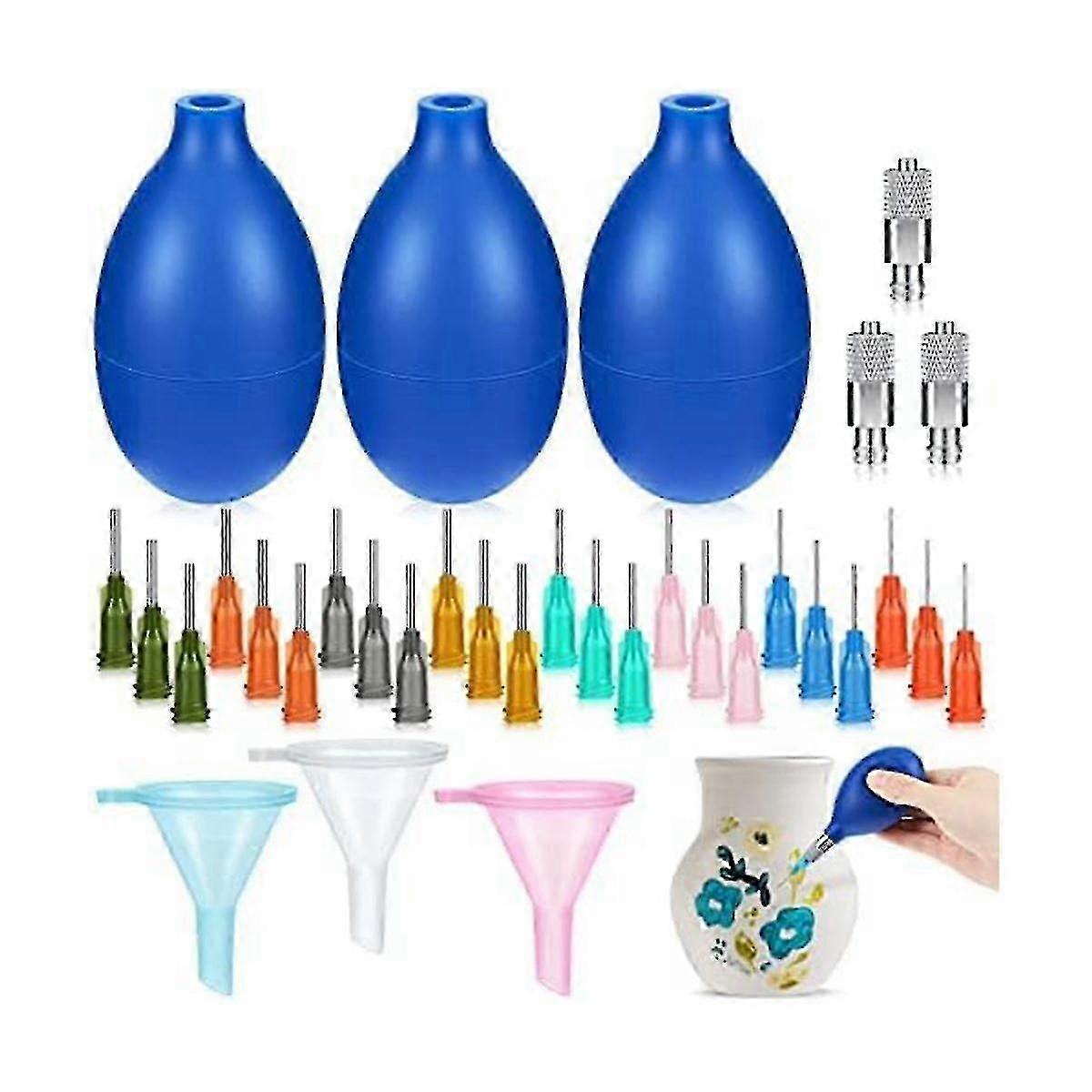 Trailer Bottles for Pottery Glaze - Precision Tip Applicator Bottles, Slide Trailer Bottles for Clay, Artist-Quality Glazing Tools