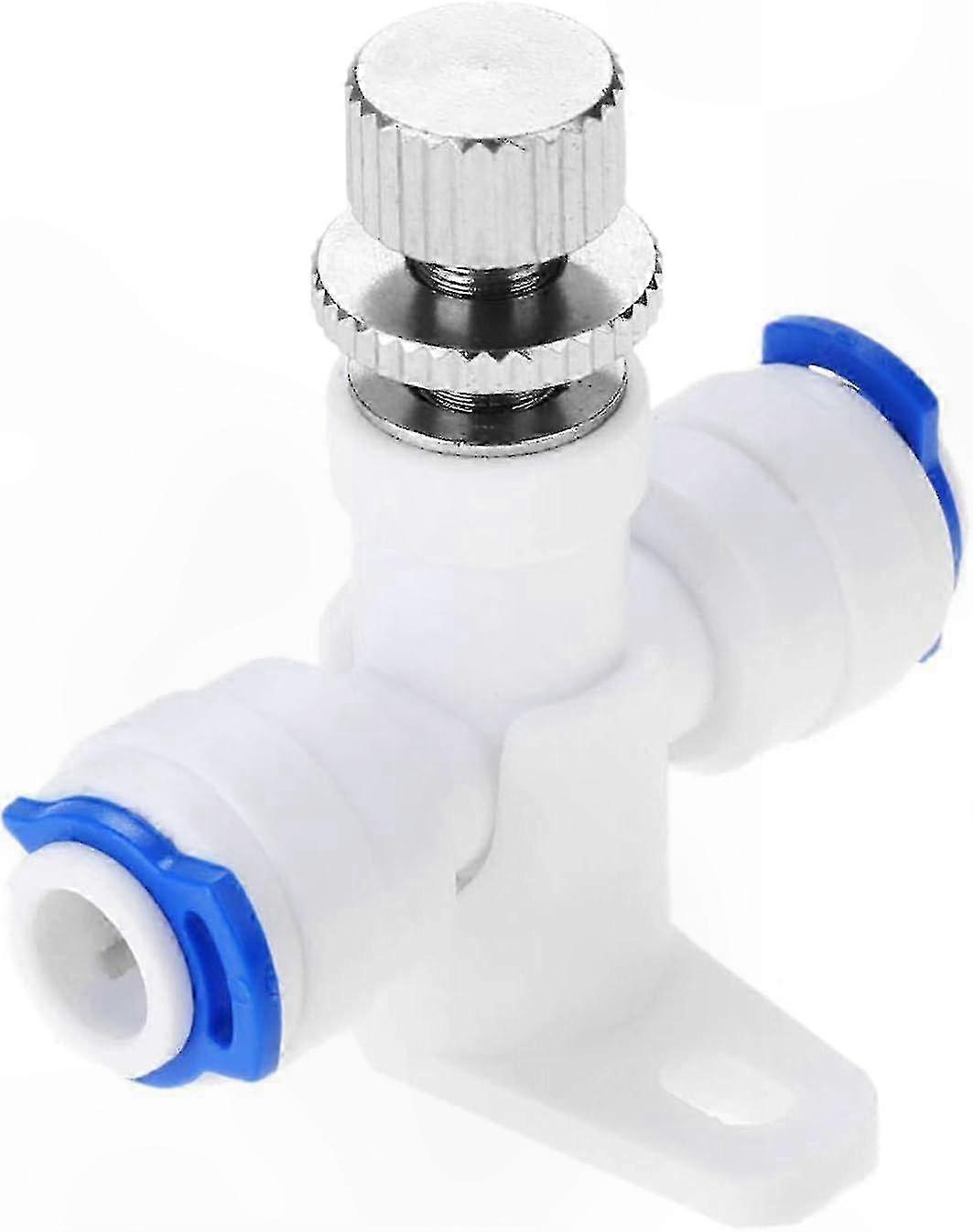 1/4" RO Water Flow Control Valve with Adjustable Regulator for Reverse Osmosis Systems Speed Controller Fitting Connector