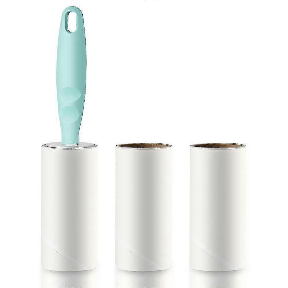 Lint Roller Refills Set, 180 Sheets Pet Hair Remover Lint Rollers (1 Handle With 3 Refills) Lint Remover Dog Cat Hair Remover