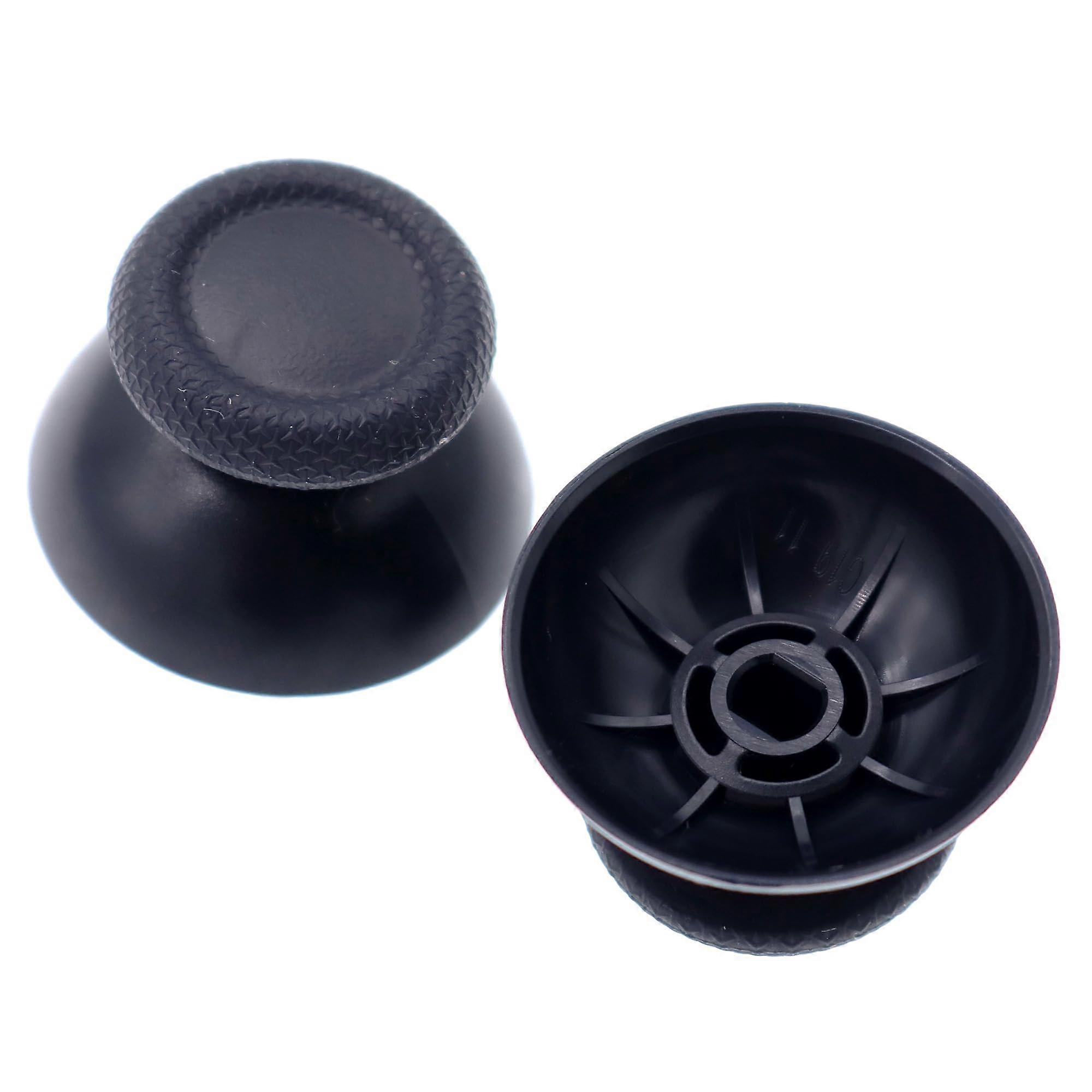 Deal4GO 2pcs Black Concave Rubber Analog Z Sticks Replacement for PS5 and PS4 Controller Grips