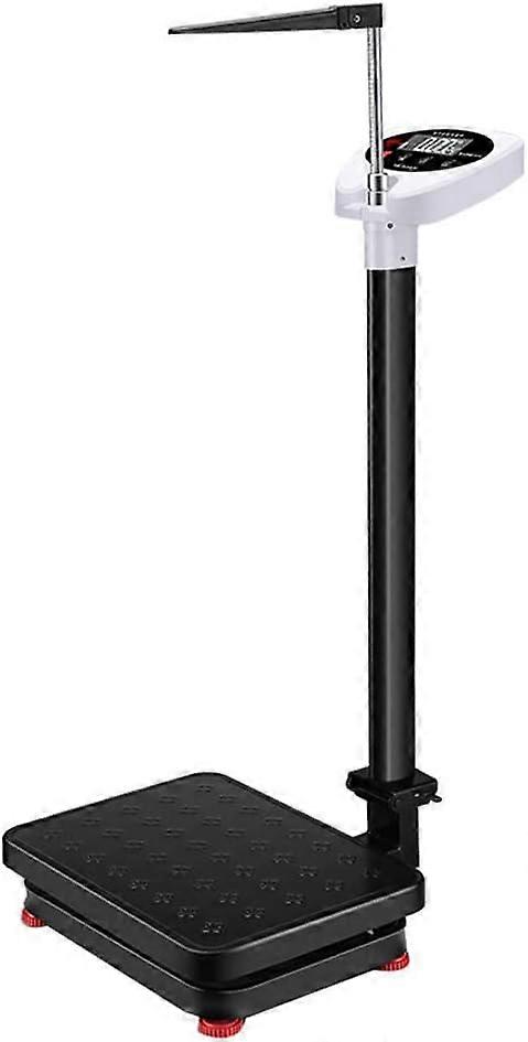 Digital LCD scale, precision sensor, 70–190 cm, 180 kg (Black)