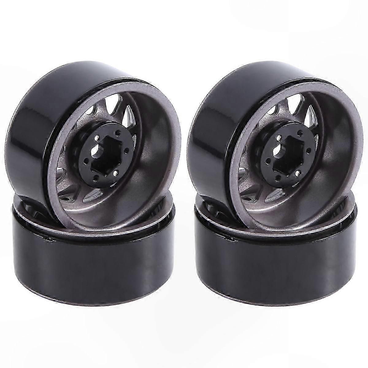 1:10 RC Crawler 4PCS 1.9 Beadlock Wheel Rims for Metal Alloy Axial SCX10 TRX4 Redcat Models