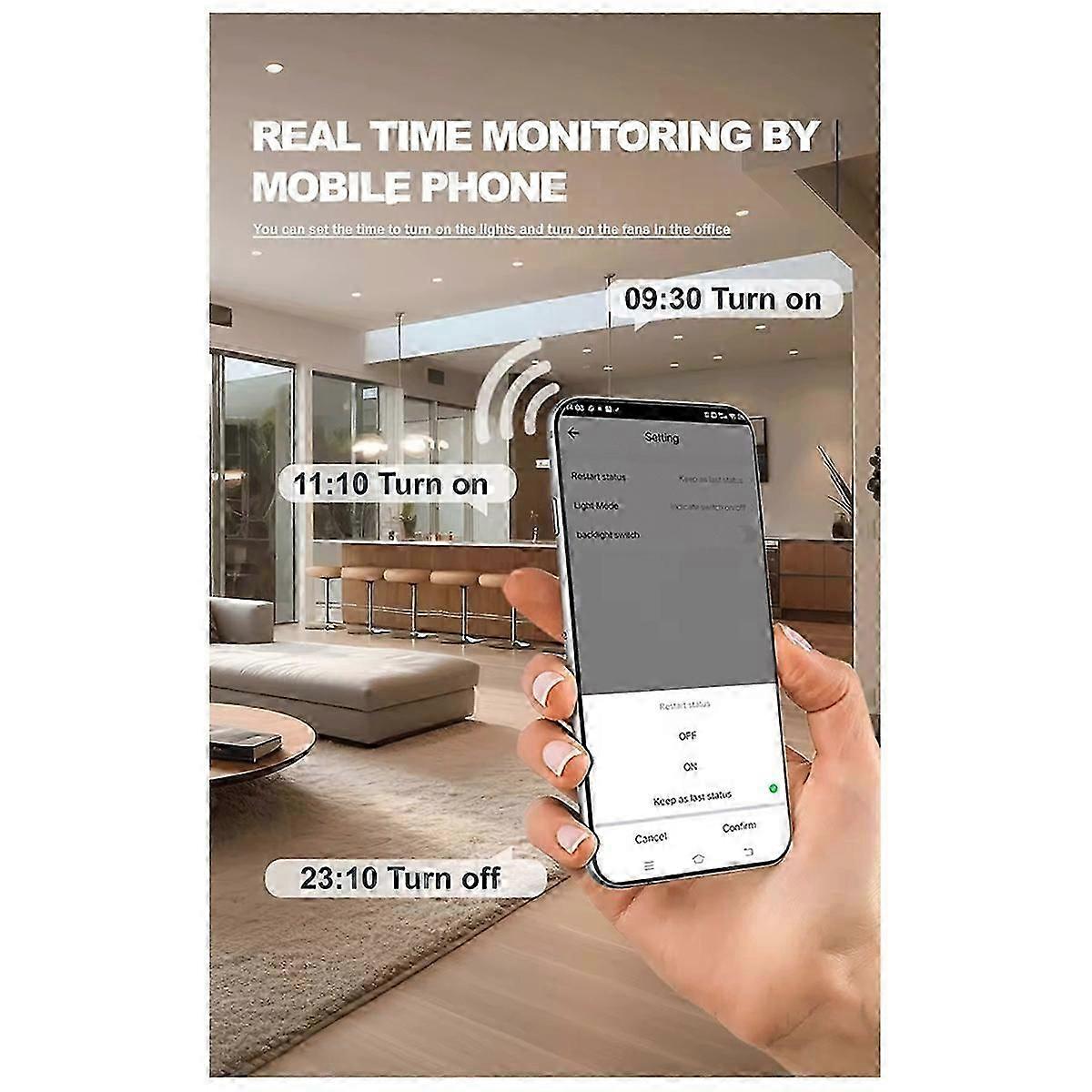 2P Tuya App Wifi Circuit Breaker Interruptor Smart Life Timer Voice Remote Control Automatic Intelligent Switch