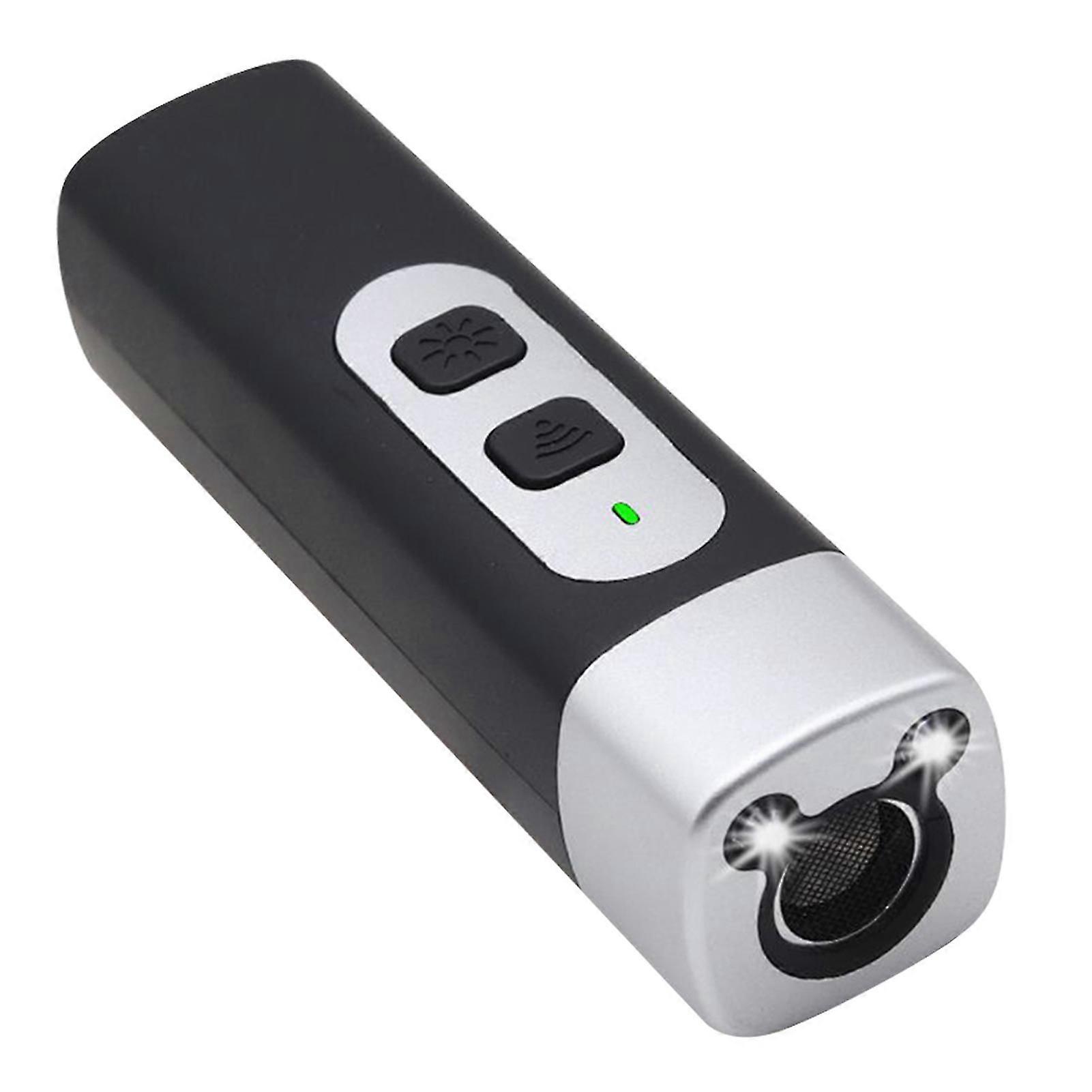 狗防吠装置便携式狗吠声威慑装置，带 LED 手电筒，适用于户外，适用于小型、中型、大型犬 - 好