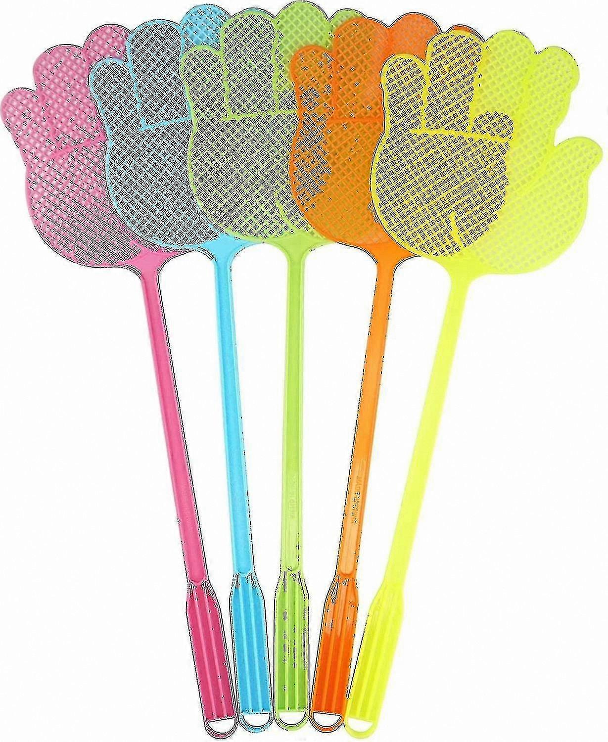 Hand-Shaped Fly Swatters - Durable and Colorful - Pack of 6