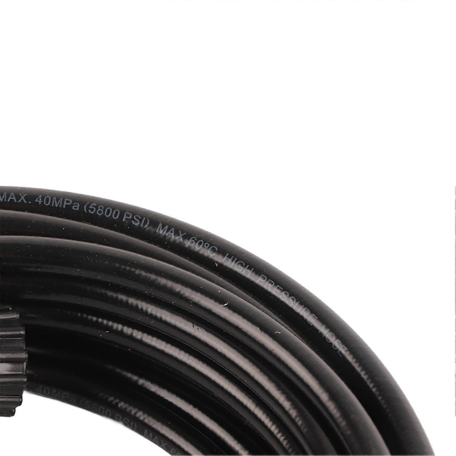 10M Pressure Washer Hose, 5800PSI, 33ft, for M22 Cleaning Gun, Compatible with, NPT Thread, Max. 5800PSI, 60℃/140℉, Rubber, 1433g