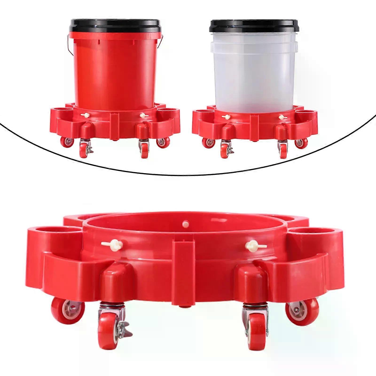 Rolling Bucket Trolly Rolling Swivel Casters car wash bucket Base Detachable sitting car wash bucket Moving Base Car Wash tool