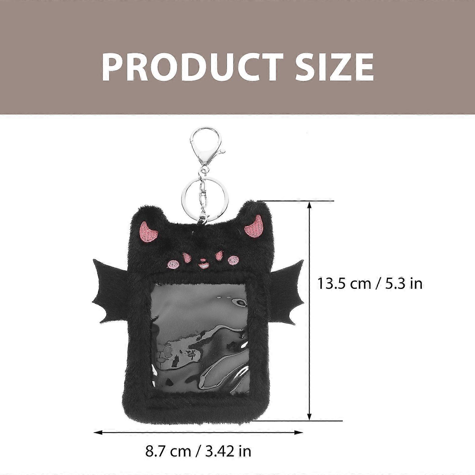 Plush Card Holder Plush Card Holder Keychain Plush Card Cover ID Card Holder Plush ID Holder