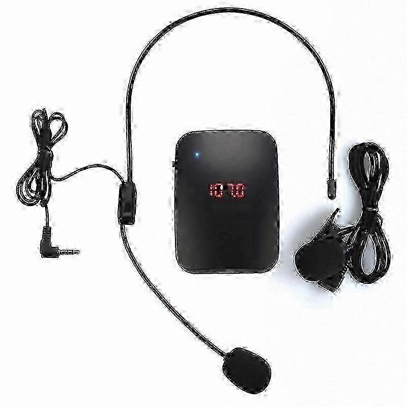 Wireless FM Transmitter Microphone Headset for Tour Guide Use Collar Clip-On MIC with Radio Functionality