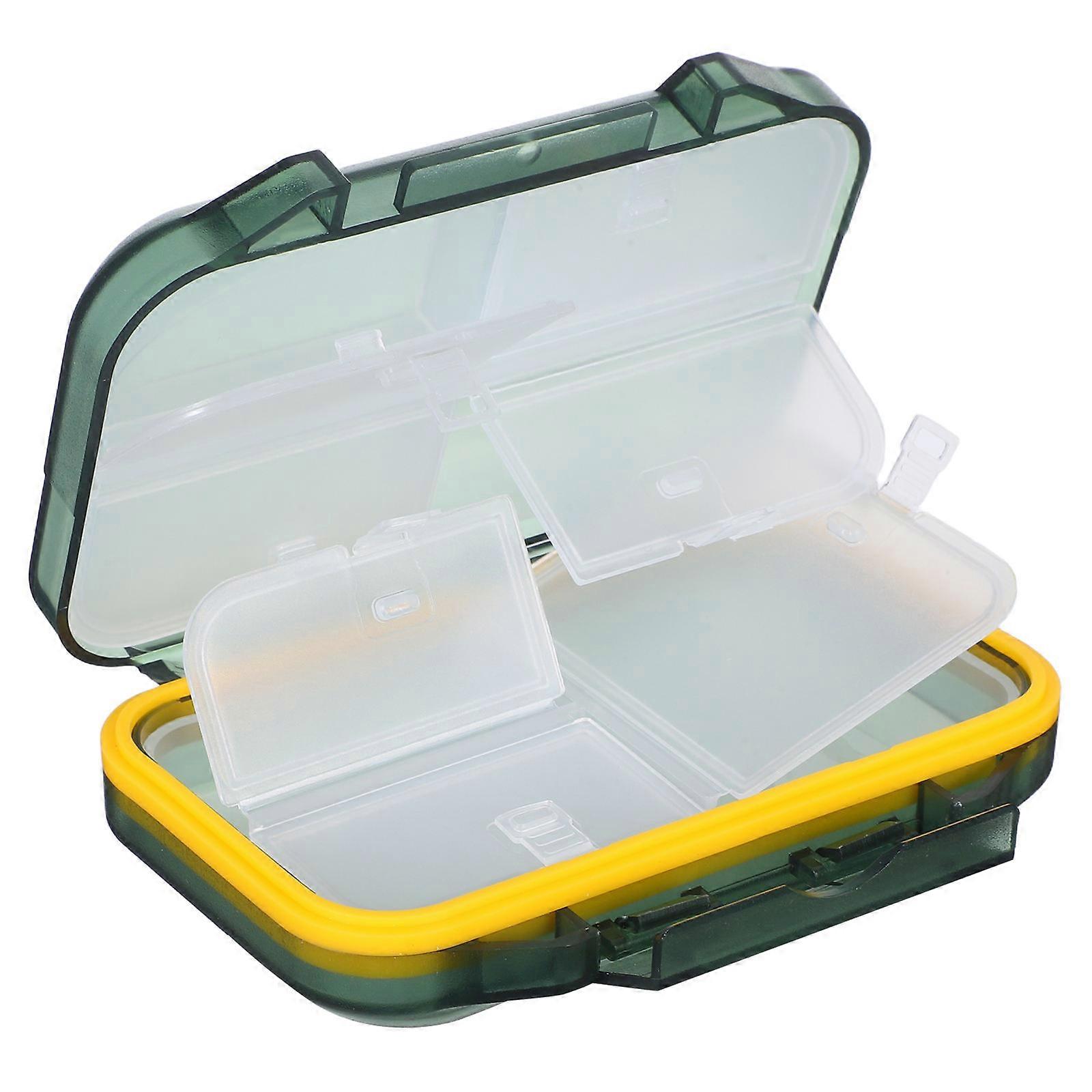 Weekly Pill Organizer for Daily Users with Rectangular Shape and Waterproof Design in Green Pp for Effective Medication Management 1Set