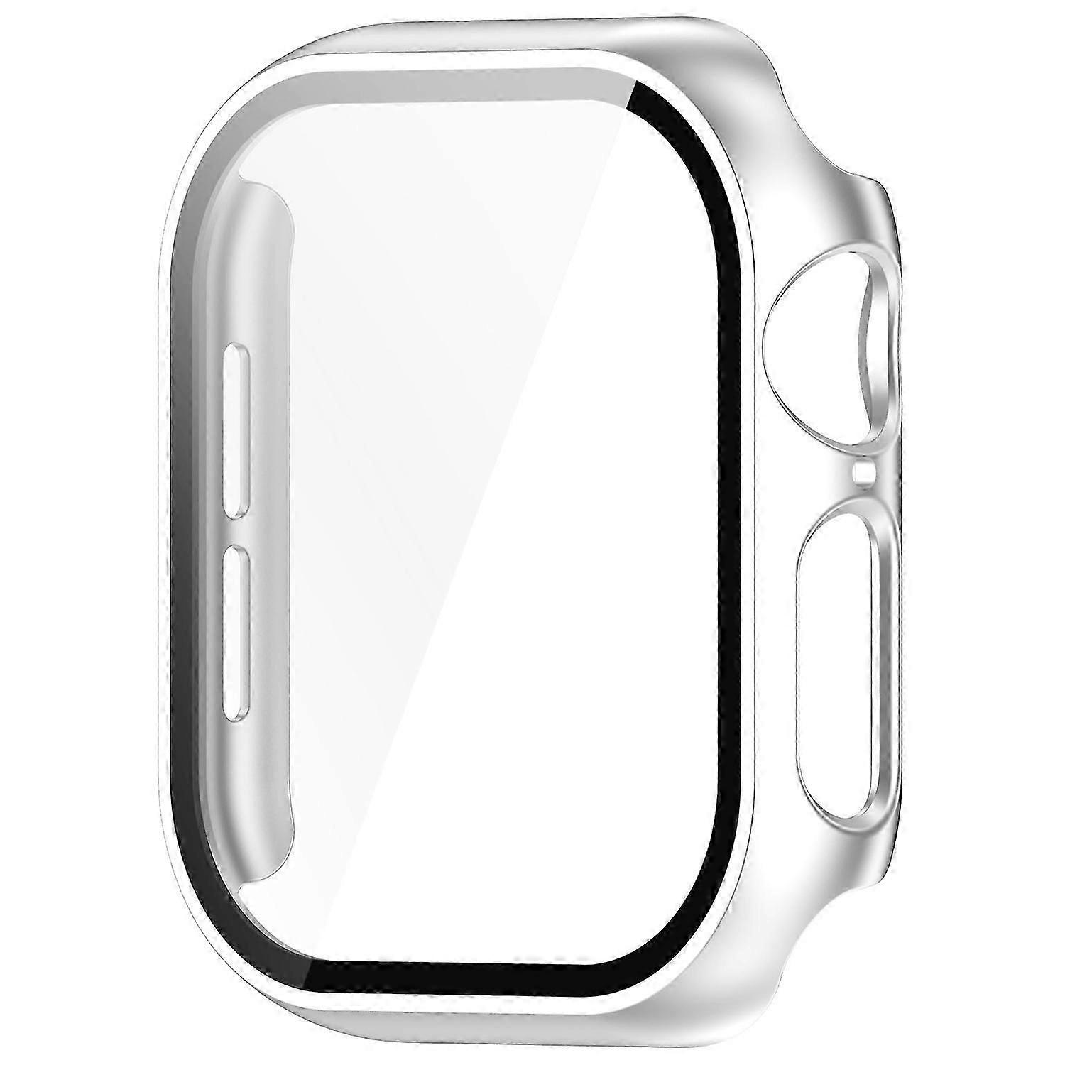 For Watch Series 10 46mm Hard PC Case with Tempered Glass Screen Protector