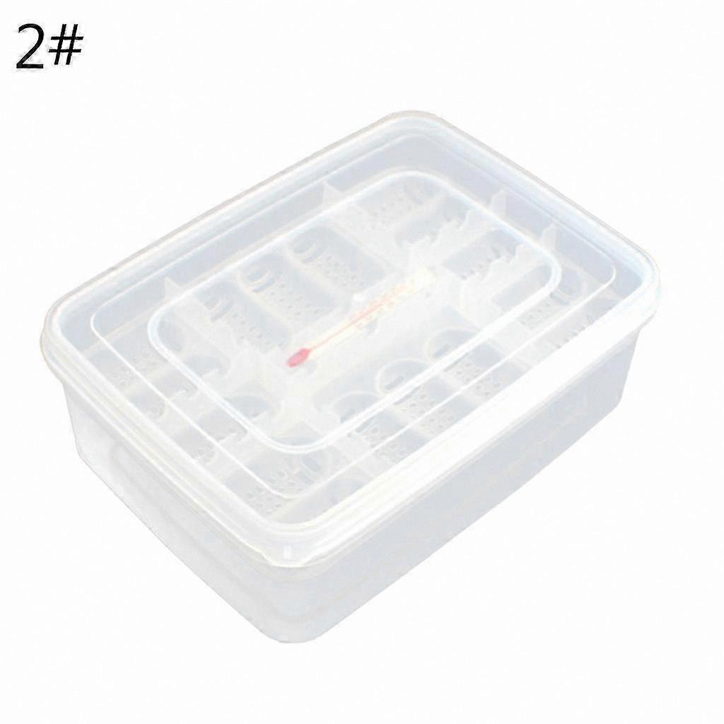 16-Grid Reusable Egg Incubator for Reptile Hatching, Clear Container for Snake, Lizard, Gecko, Tortoise Breeding