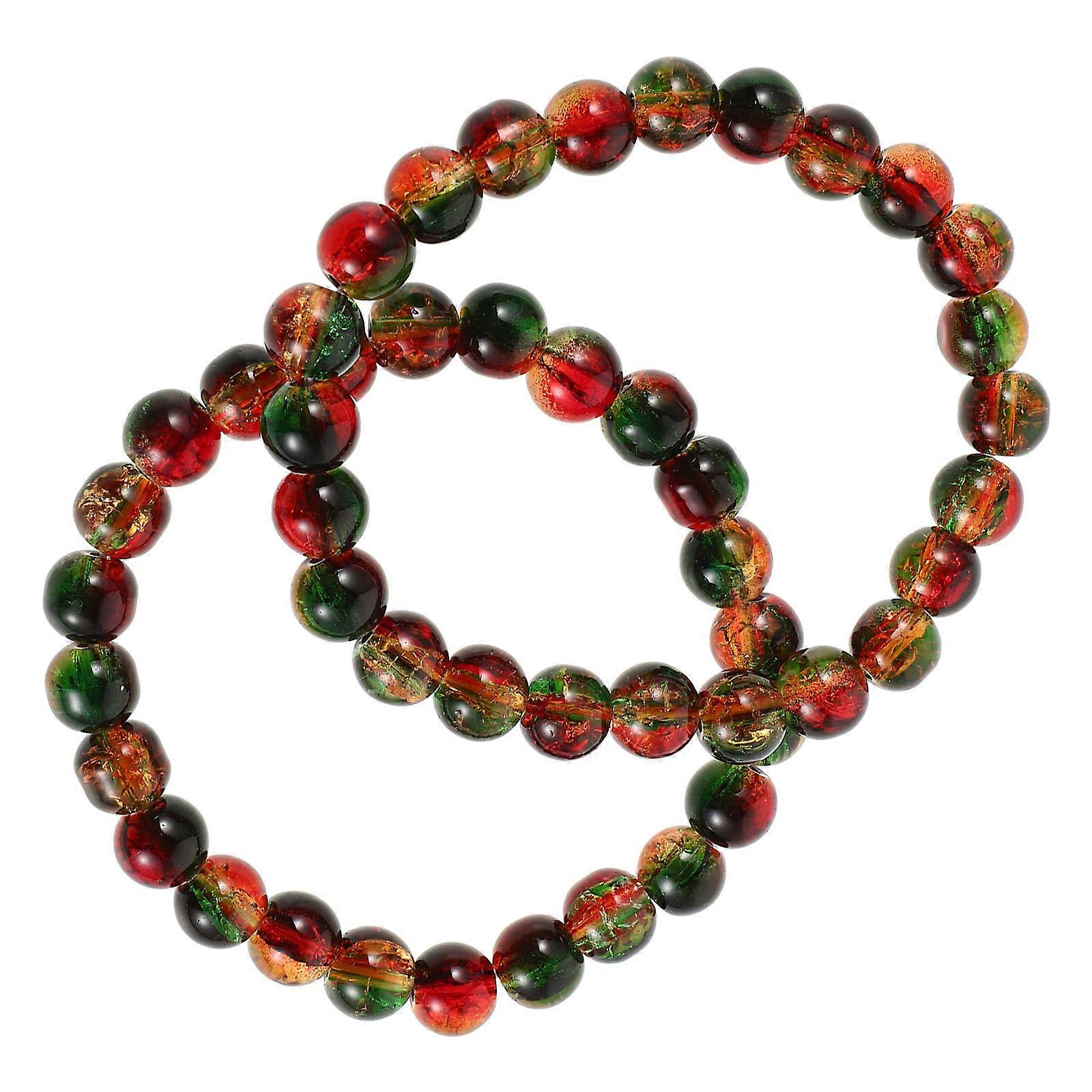Christmas Bead Bracelet with Artificial Crystal Unique Design for Decor Assorted Color