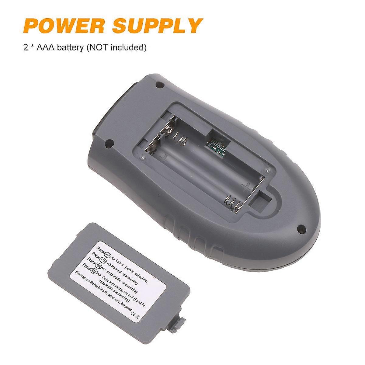 Portable High-precision Digital Tachometer with Laser Manual/Automatic Measurement Speedometer LCD Display with Backlight Maximum Minimum Average Valu