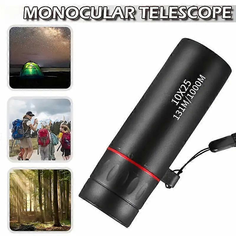 Monocular telescope, 8x magnification, low-light night vision, portable with multiple specifications available