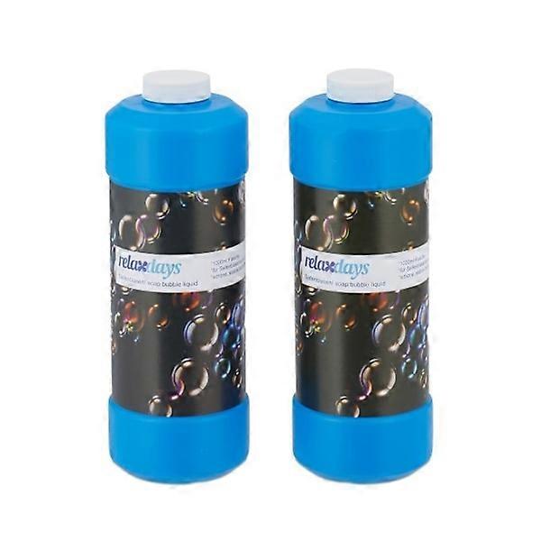 Set mit 2 Nachfüllflaschen für Seifenblasen 1 l