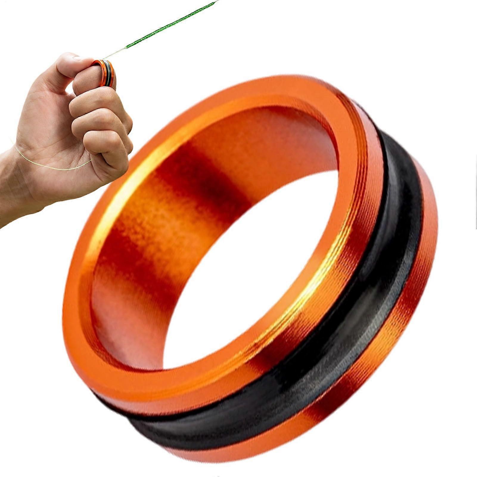Fishing Lines Puller Tool, Lightweight Alloy Ring Line Dragger, For Adults, Beginners, Enthusiasts, Orange