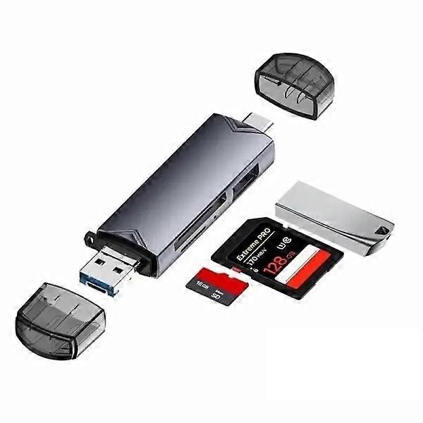 6 w 1 wielofunkcyjny czytnik kart USB 3.0 U Disk TYPE-C Flash Drive Karta pamięci do adaptera Telefon Baptop Compute